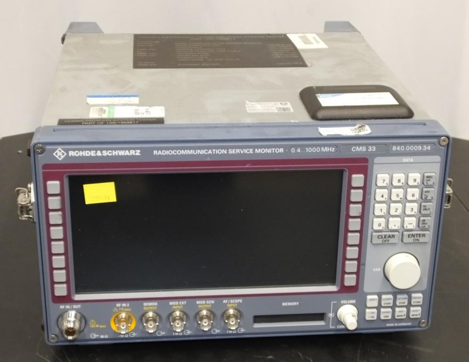 Rohde & Schwarz Radio Communications monitor 0.4 - 1000mhz - CMS33 - 840.0009.34, antenna base in co - Image 2 of 9