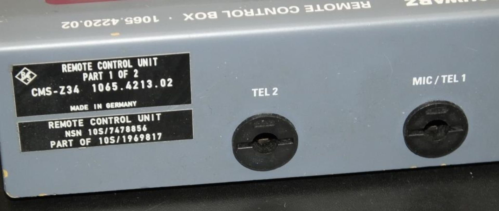 Rohde & Schwarz Radio Communications monitor 0.4 - 1000mhz - CMS33 - 840.0009.34, antenna base in co - Image 14 of 18