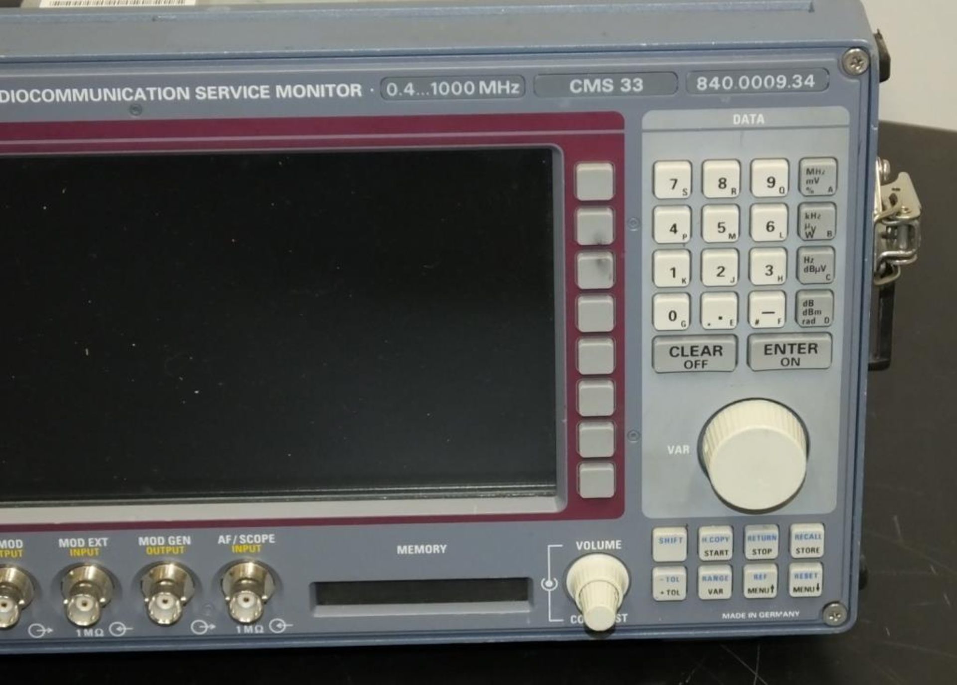 Rohde & Schwarz Radio Communications monitor 0.4 - 1000mhz - CMS33 - 840.0009.34, antenna base in co - Image 4 of 18