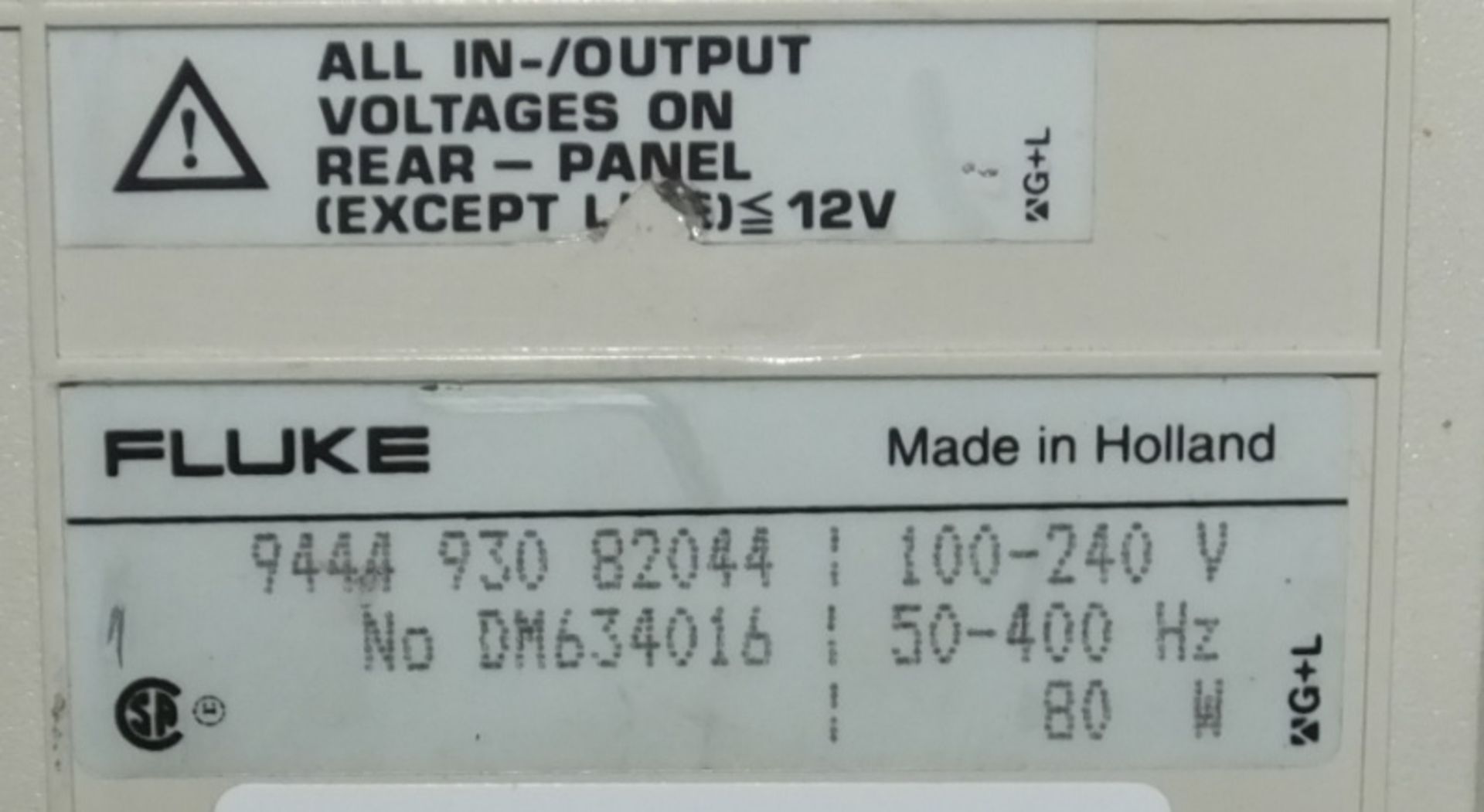 Fluke PM3082 Oscilloscope 100mhz - 2x 10:1 passive probes, 2x 1:1 passive probes, manual, cable, 2x - Image 4 of 5