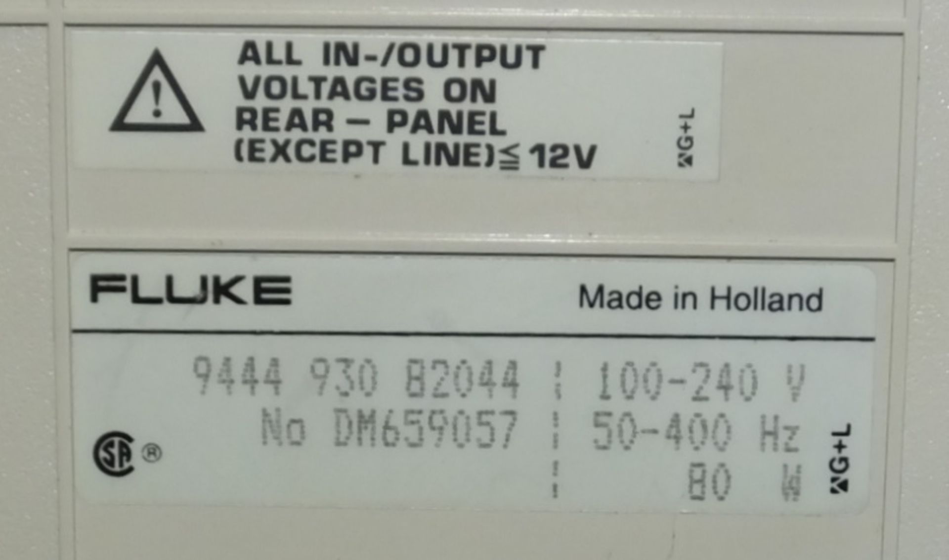 Fluke PM3082 Oscilloscope 100mhz - 2x 10:1 passive probes, 2x 1:1 passive probes, manual, cable, 2x - Image 4 of 5