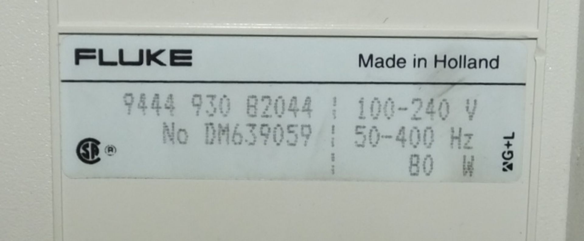 Fluke PM3082 Oscilloscope 100mhz - 2x 10:1 passive probes, 2x 1:1 passive probes, manual, cable, acc - Image 4 of 5