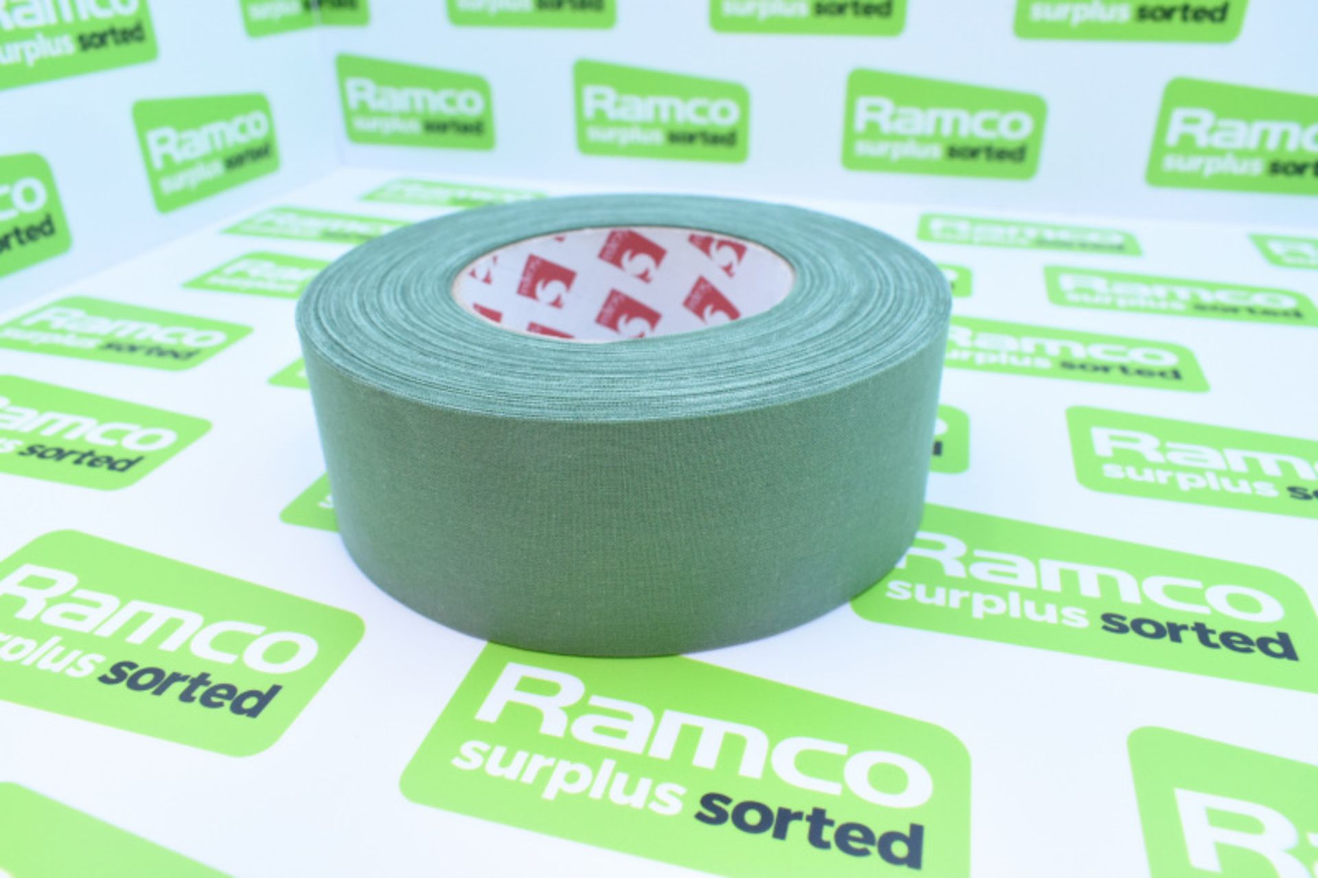 Scapa 3302 Pro Tape - Olive Green - 50mm x 50M rolls - 16 rolls per box - 1 box - manufactured 17/12 - Image 3 of 4