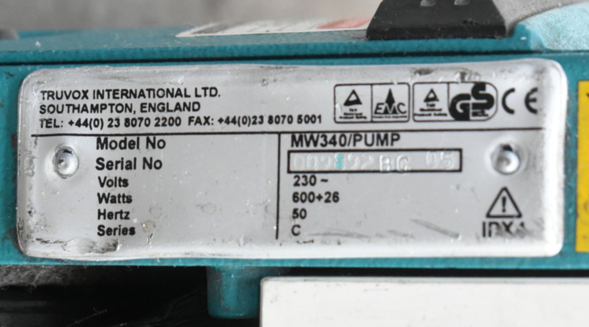 2 x Truvox Multiwash Floor Scrubber Dryer, Model- MW340/Pump - Image 5 of 6