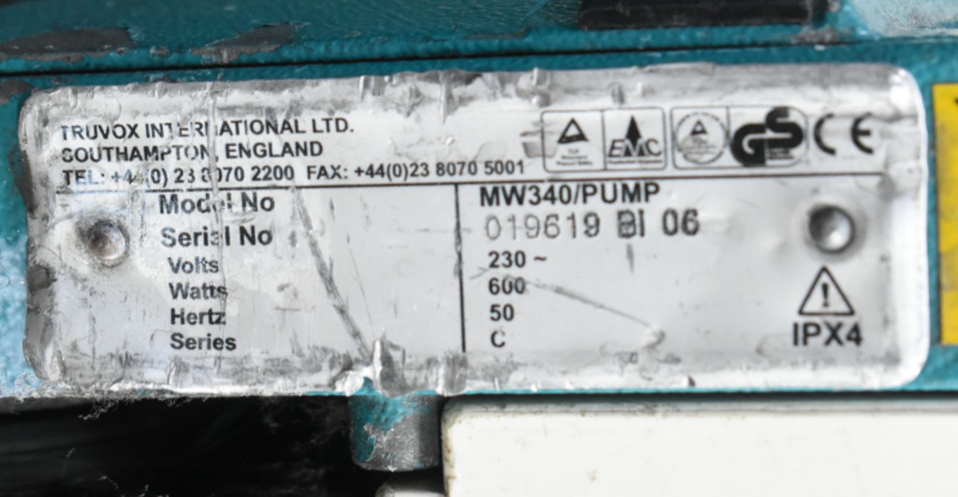 2 x Truvox Multiwash Floor Scrubber Dryer, Model- MW340/Pump - Image 6 of 6