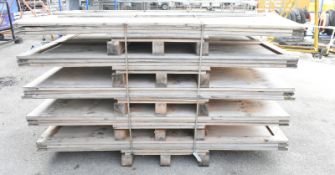 5x Plyboard shipping crates L 144 x W 73 x H 221 cm