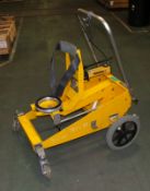 Hydraulic high lift braked cart with Enerpac ram
