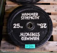 2x Hammer Strength weight plates 25kg