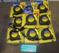 10x Marksman 5M tape measures