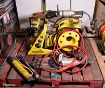 Weber Hydraulic Rescue Equipment - power pack with hose, cutter, spreader, ram