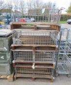 4x Caged pallets