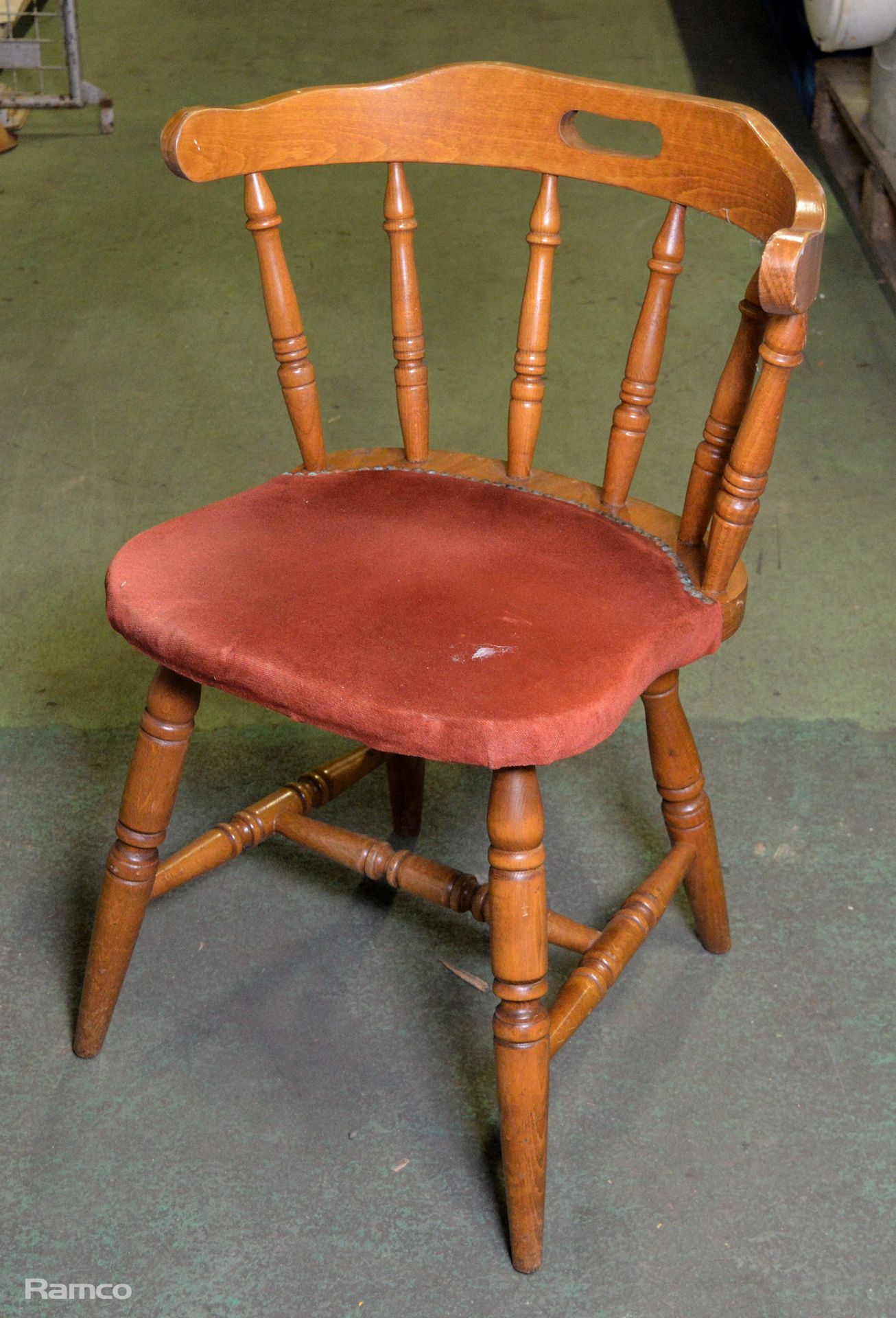 8x Captain-style bar chair with padded seat - seat H 45cm - Image 2 of 4