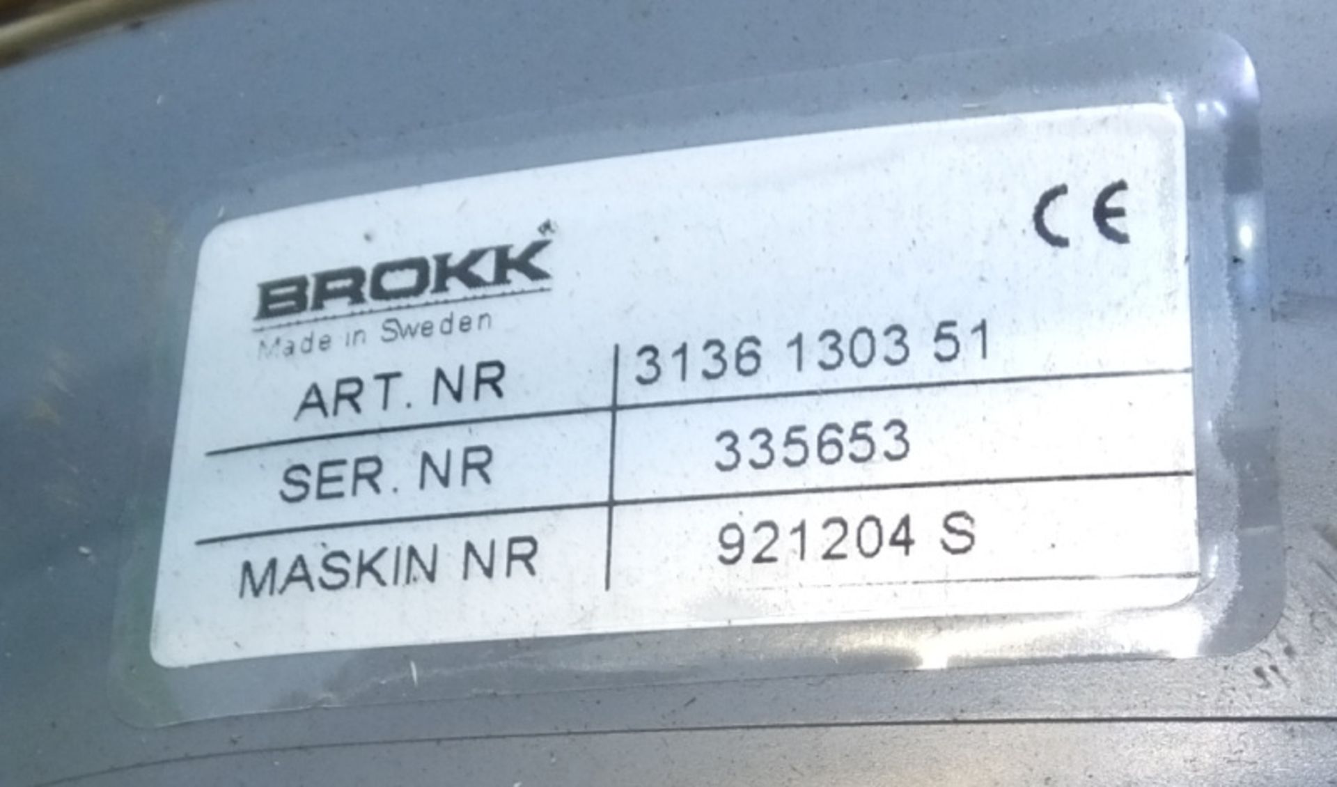 Brokk remote control unit - ART no 3136 1303 51 - serial 335653 - Maskin nr 921204 S - Image 6 of 7