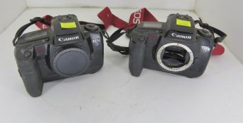 2x Canon EOS 5 35mm SLR Film Camera L 160 x W 100 x H 120mm