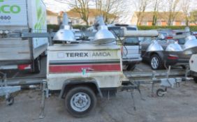 Terex-Amida AL4000 mobile light tower with Kubota engine (4999 hours) - 455 x 156 x 173cm