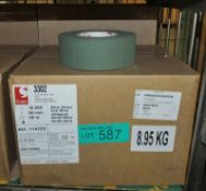 Scapa Tape 3302 - Olive Green - 50mm x 50M - 16 rolls per box - 2 boxes