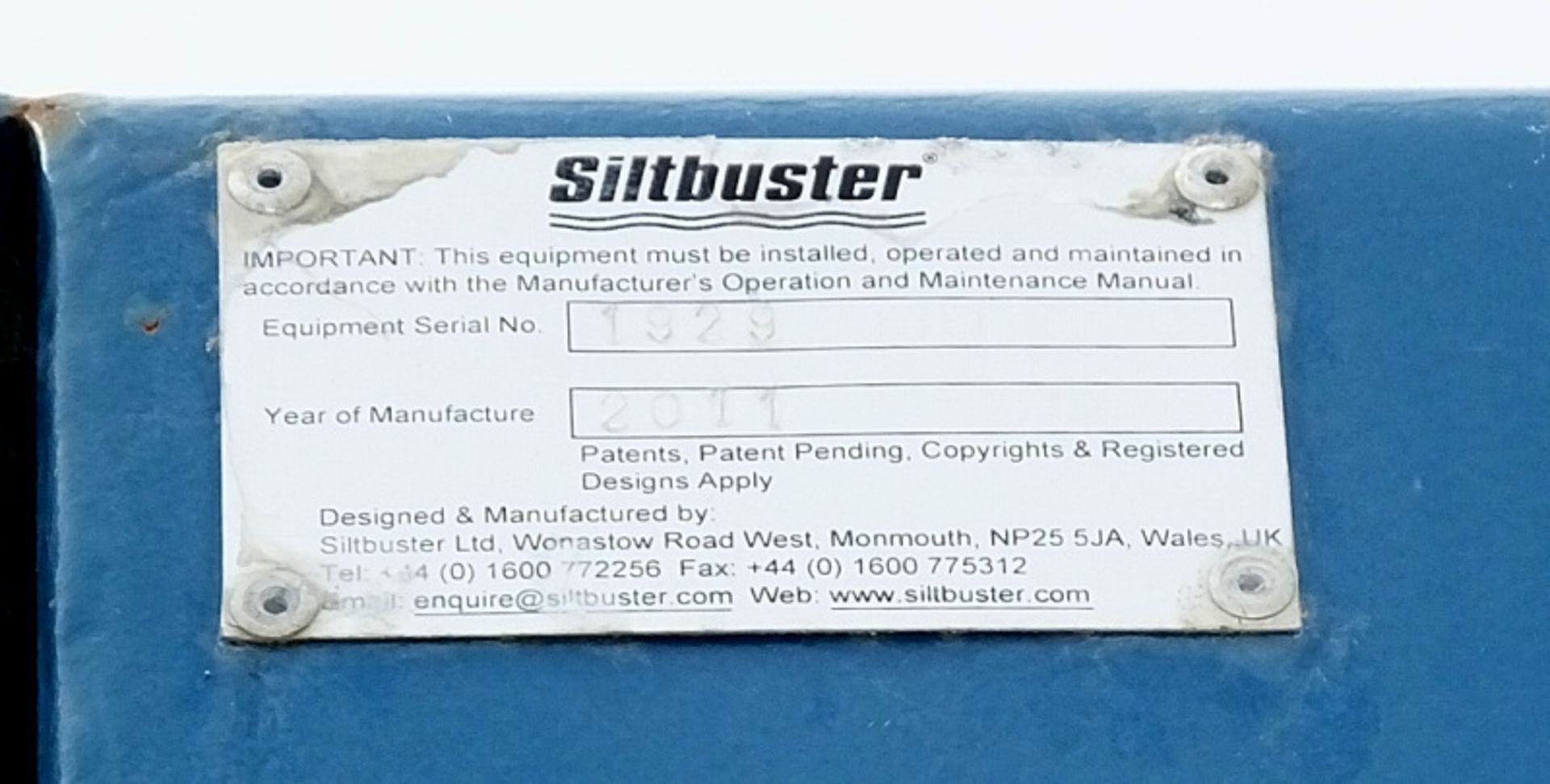 Siltbuster water treatment system serial 1875 - Year of manufacture 2010 - with various ancillary eq - Image 9 of 13