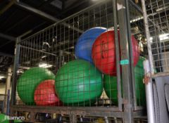 7x Thera-Brand ABS Professional exercise balls - 5x max diameter 65mm, 2x max diameter 55mm - STILLA