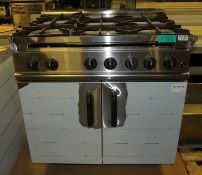 Parry GB6 Natural gas 6 burner cooker - incomplete - 900 x 790 x 970mm