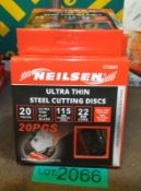 Neilsen Ultra Thin cutting discs - 20 per box - 5 boxes