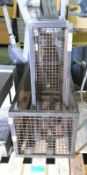 3x Metal Cages Various Sizes H 820mm