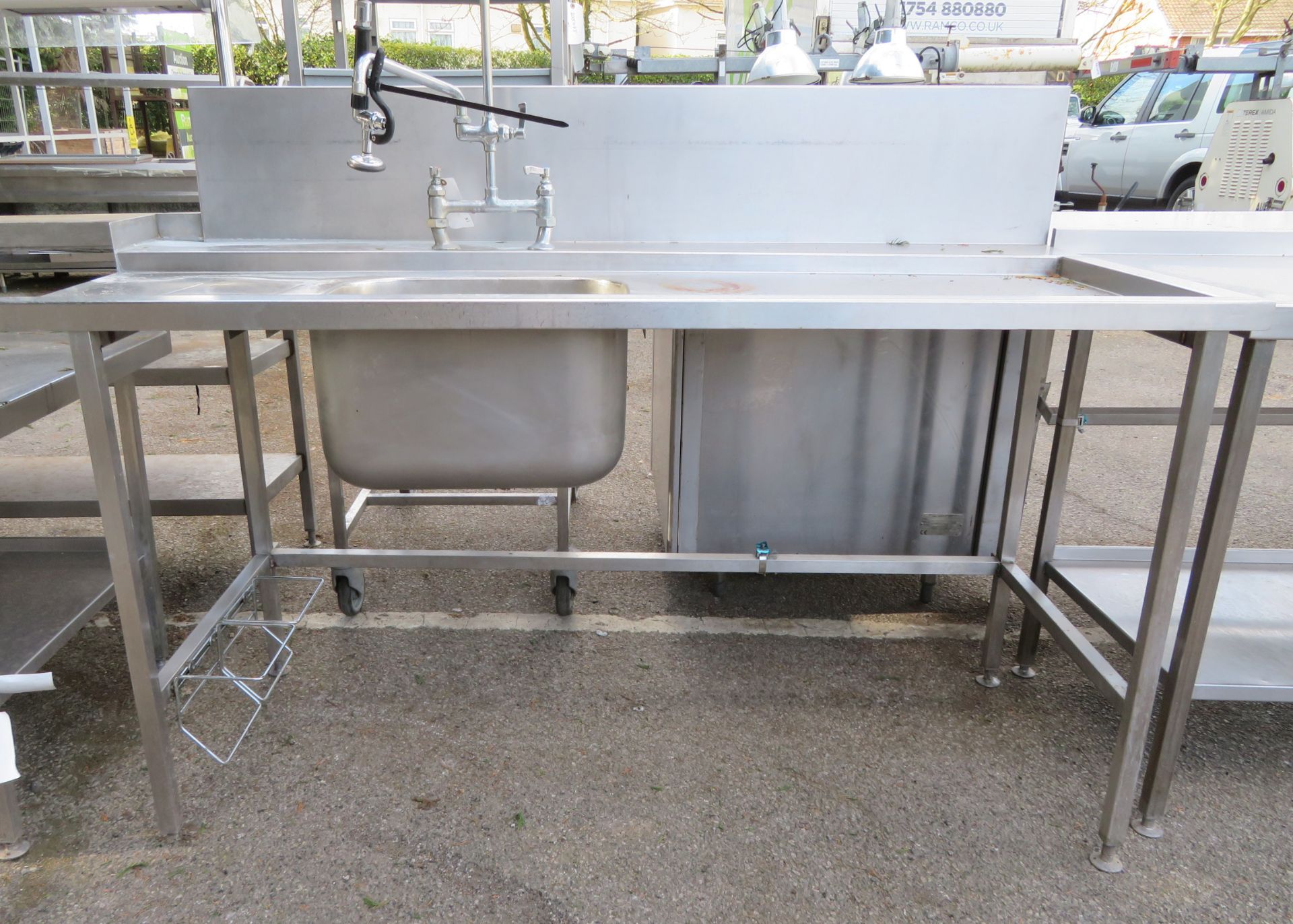 Sink unit with tap and hose 185 x 80 x 85cm (190 inc tap) - Bild 6 aus 6