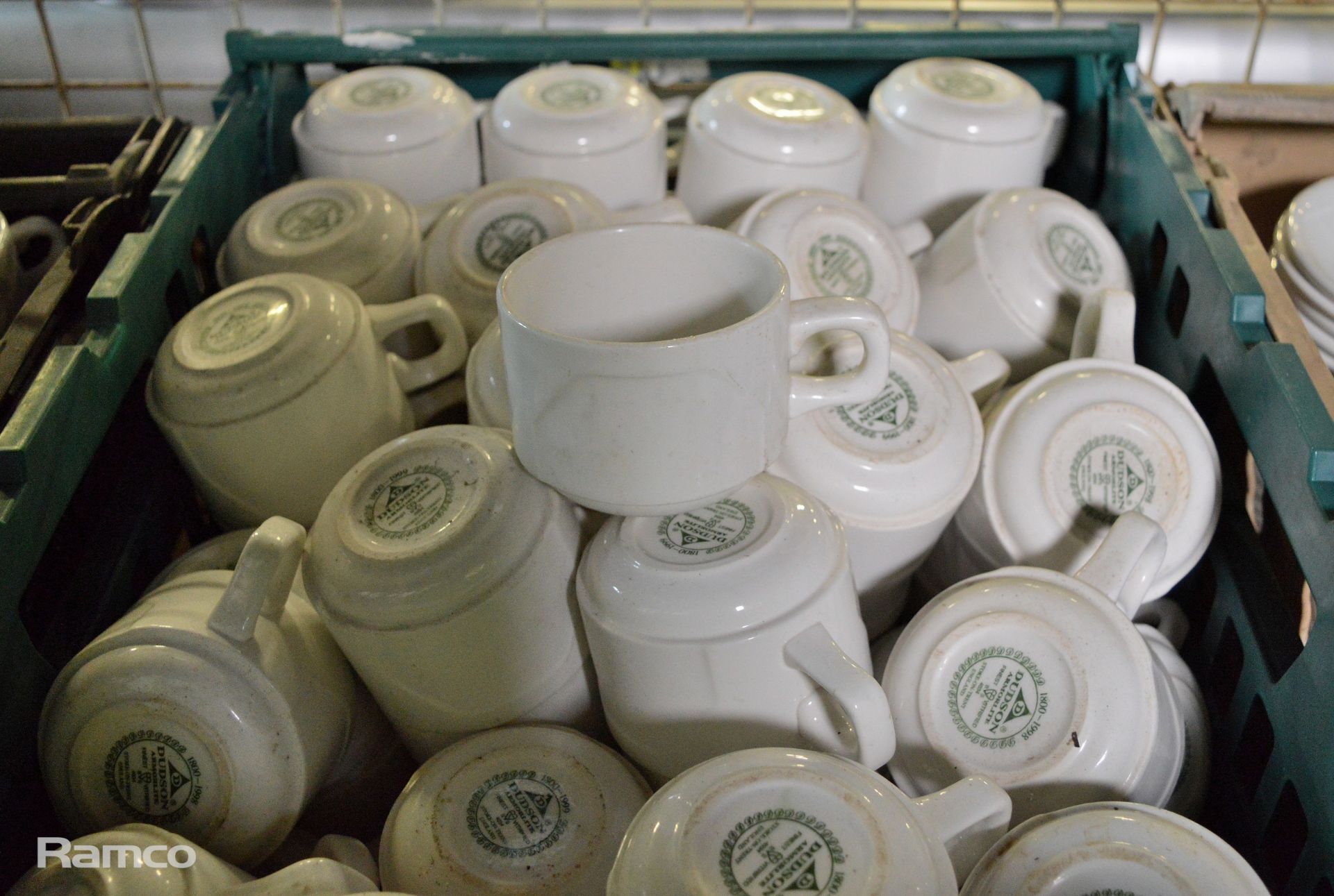 Various Crockery - White Tea & Coffee Cups, saucers, soup bowls - Image 4 of 5