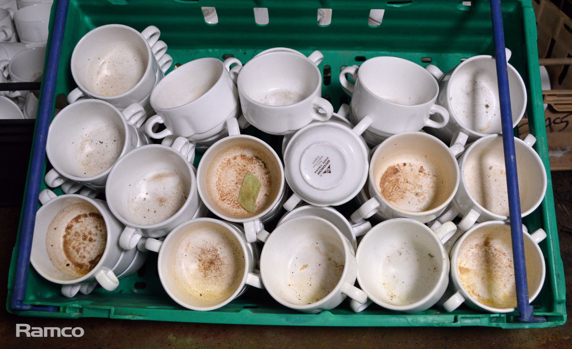 Various Crockery - White Tea & Coffee Cups, saucers, soup bowls - Image 2 of 5