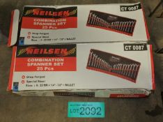 2x Neilsen 25pc combination spanner sets