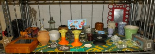 Ornaments, egg cups, glasses