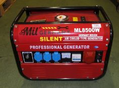 Mil Germany ML8500W silent air cooled type generator