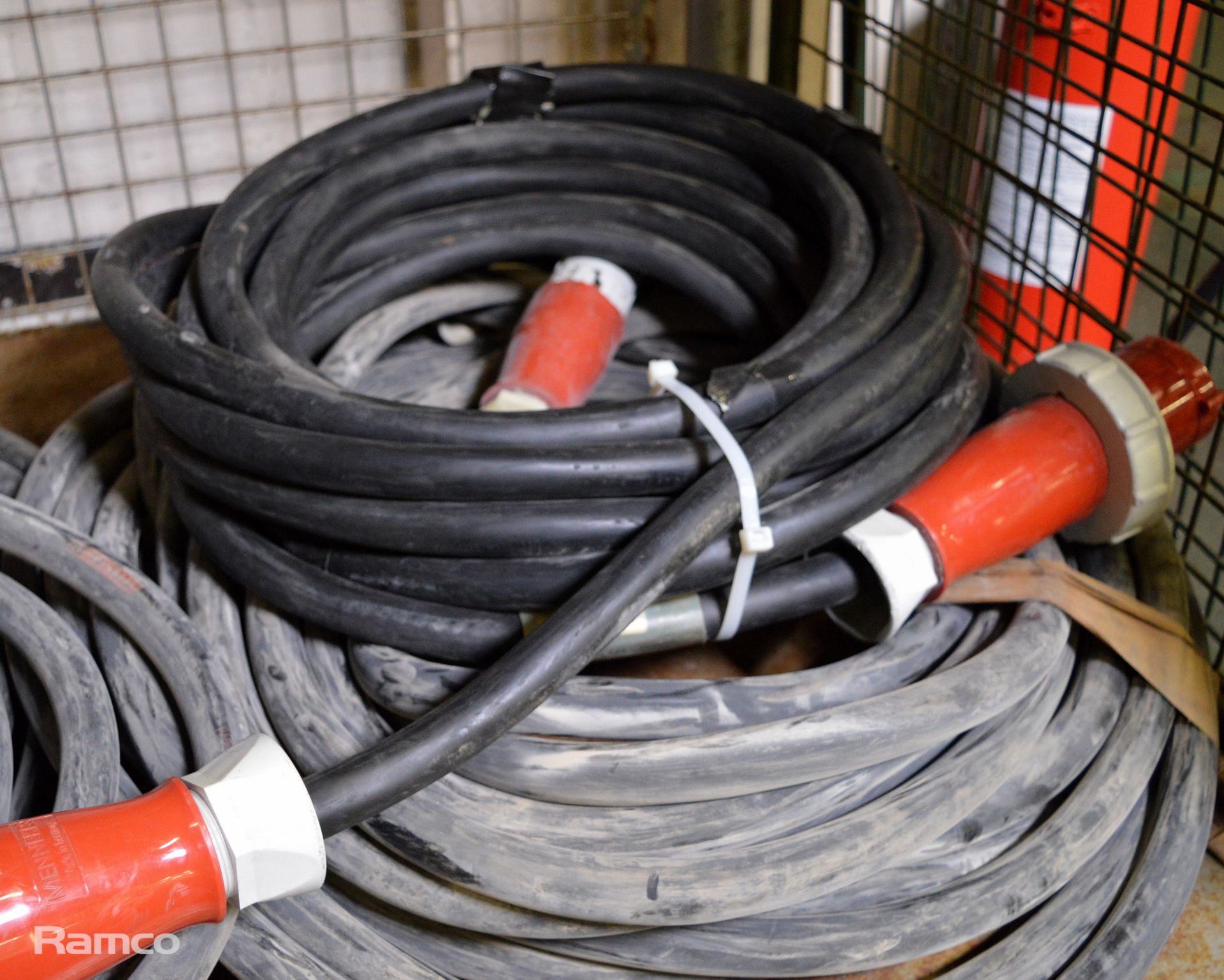 4x Heavy duty extension cable with M/F coupling 63A-6h - Image 3 of 3