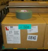 Scapa Tape 3302 - Buff Tan - 50mm x 50M - 16 rolls per box - 2 boxes