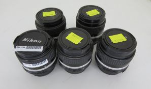 5x Nikon Nikkor 28mm 1:2.8 Camera Lens L 70 x W 60 x H 60mm