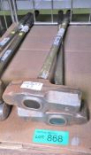 2x Sledge Hammers - 7LB