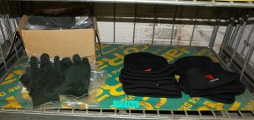 Yuasa wooly hats, gloves