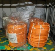 Orange buoyant cord 50yrd rolls - 4 rolls