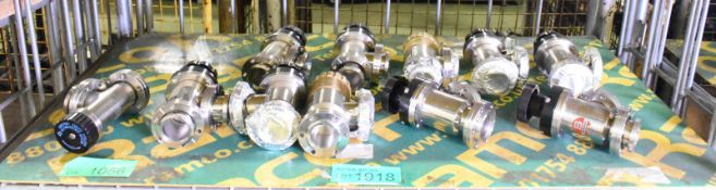 11x Scanwell Conflat Bellows Vacuum Valves