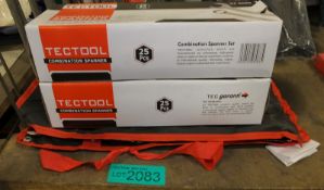 2x Tectool 25 piece combination spanner sets