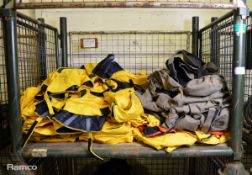 Various Fire safety snoods approx 75 - yellow & brown