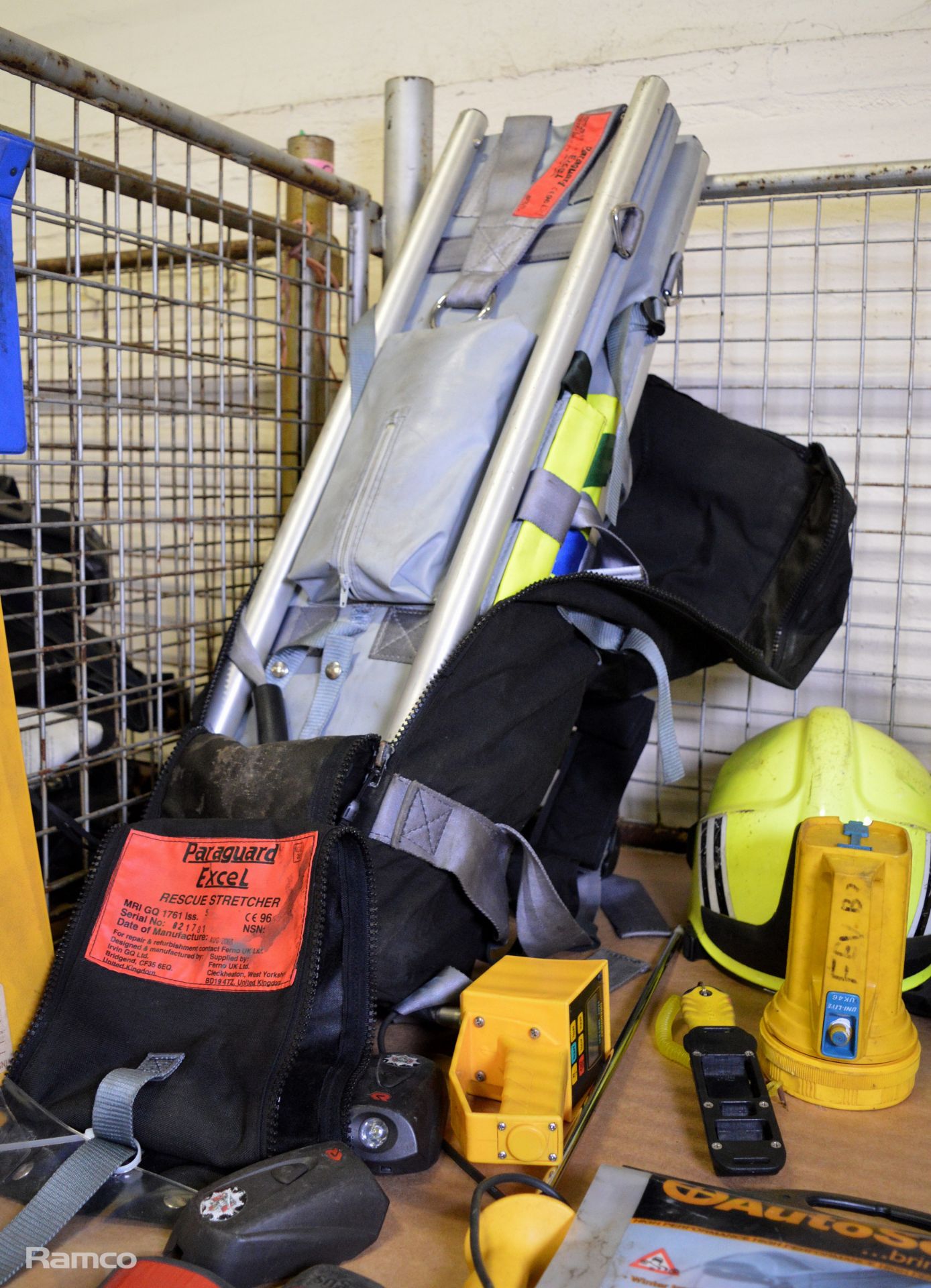 Safety equipment - stretcher, helmet, megaphone - Image 2 of 8