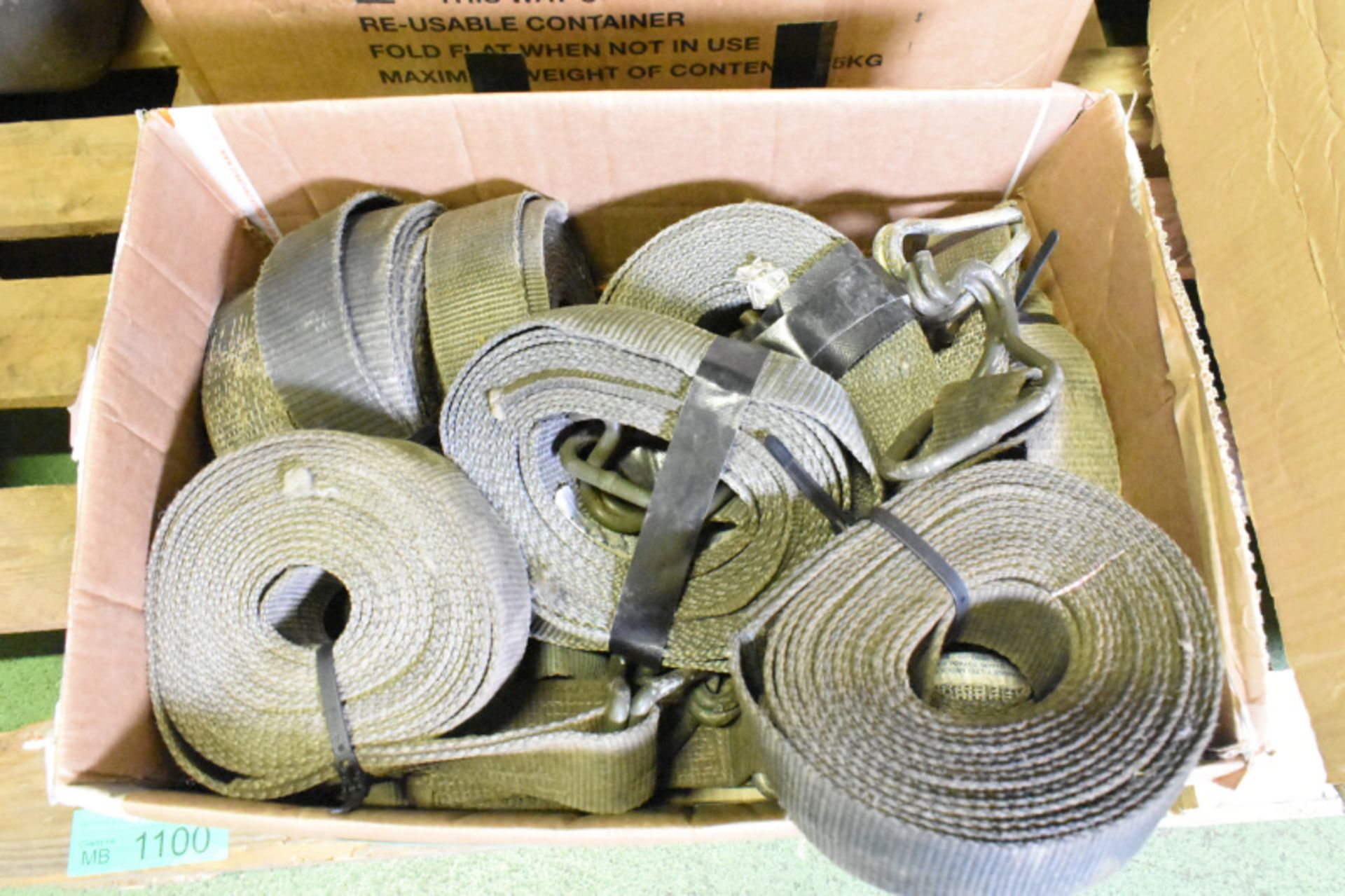 Lorry tie down ratchet straps - 15 in total - Image 2 of 2
