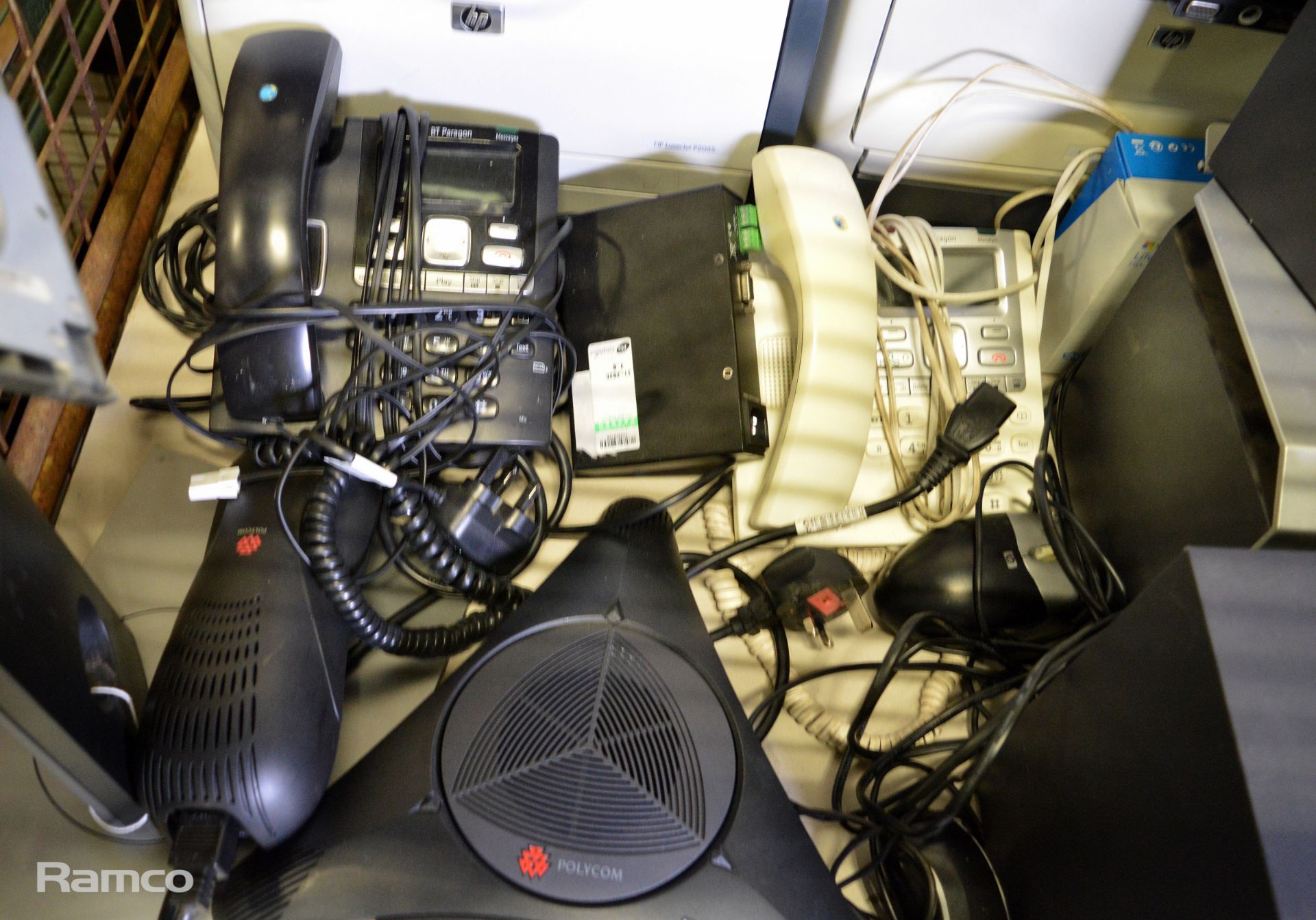 Various office equipment - monitor, phones, laptops - Image 3 of 6