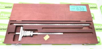 Vernier Depth Gauge & Wooden Case