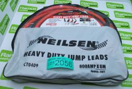 Neilsen heavy duty jump leads - CT0409 - 800amp x 6M