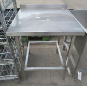 Stainless Steel Catering Workstation L 700 x W 700 x H 900mm