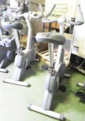 2x Life Fitness 95Ci Exercise Bikes - Missing Screens - AS SPARES OR REPAIRS