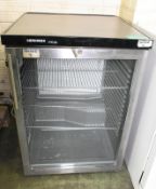 Liebherr Pro-line R600A glass fronted fridge L 60 x W 60 x H 85cm