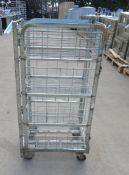 Steel Storage Roll Cage - milk trolley