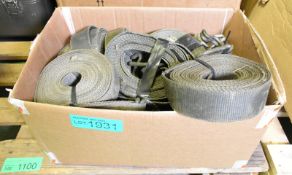 Lorry tie down ratchet straps - 15 in total